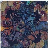 Benjamin Tate Design Grunge Flower Print Splash Back in Natural