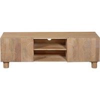 IH Design Ajmer Solid Wood Tv Cabinet in Brown