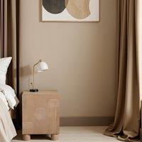 IH Design Ajmer Solid Wood Bedside Table in Brown