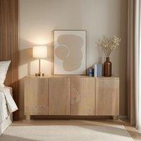 IH Design Ajmer Solid Wooden Extra Large Sideboard in Brown