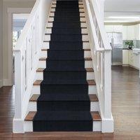 runrug Stair Runner Carpet for Staircases - Soft & Comfy, 9mm - 'Plain' in Dark Grey | Size: 60 cm x 630 cm