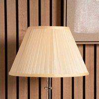 Ruma Almond Silk Pleat Empire Lampshade for Floor Lamps in Beige | Size: 14 inches