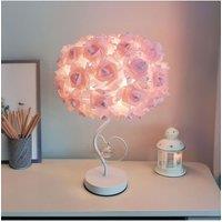 Rose Flower Table Lamp Bedside Atmosphere Light Home Fixture Decoration