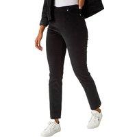 Roman Women's Corduroy Stretch Denim Trousers in Black | Size: 20