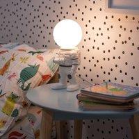 ValueLights Tom Childrens White Table Lamp