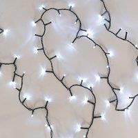 ValueLights Outdoor Christmas Bubble String Light 240 Cool White Bulbs