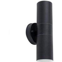ValueLights Up Down Pair of Black Outdoor Wall-Up Down Light