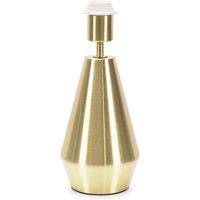 ValueLights Jax Metal Pear Shaped Dimmable Touch Table Lamp Base in Gold