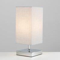 ValueLights Yuko Silver Table Lamp
