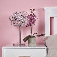 ValueLights Hudson Silver Table Lamp