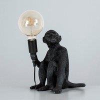 ValueLights Monkey Black Table Lamp