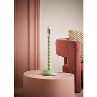 ValueLights Bobbins Sage Green Table Lamp Base Light in Pale Green