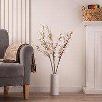 Scottish Everlastings Ltd 94cm Single plum blossom spray Pack 3 in Light Pink