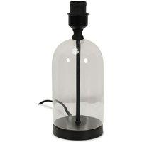 ValueLights Jessy Glass Black Table Lamp Base