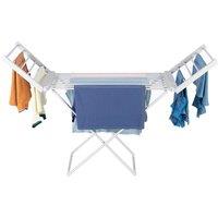 Homefront Electric Clothes Airer Dryer Heated Indoor Horse Foldable Rack 220W in Off-White
