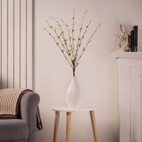 Scottish Everlastings Ltd 80cm Plum blossom bunch in White