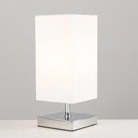 ValueLights Yuko Pair of Silver Table Lamps Touch On/Off Dimmable