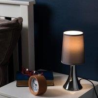 ValueLights Silver Table LampTouch On/Off Dimmable