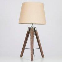 ValueLights Clipper Brown Table Lamp