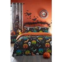 Bedlam 'Scary Pumpkin's Glow in the Dark halloween Duvet Cover Set in Black | Size: Double