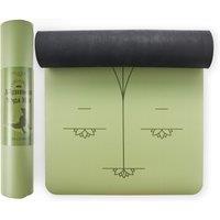 Myga Extra Large Moss Alignment Yoga Mat in Green