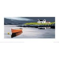 Anthony Barber Silver Light - Lewis Print in Mid Grey