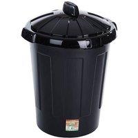 TML Black Dustbin 80L