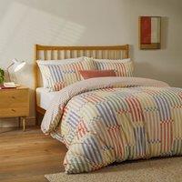 Duvet Day Madison Stripe Printed Soft Touch Duvet Cover Set | Size: King