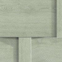 World of Wallpaper Harrow Wood Panel Wallpaper in Green