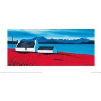 Anthony Barber Over The Sea To Skye I Print in Blue