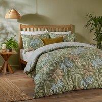 Duvet Day Kentia Printed Soft Touch Duvet Cover Set in Green | Size: King