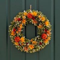 Scottish Everlastings Ltd 46cm Autumnal Woodshave Wreath in Brown