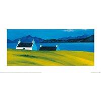 Anthony Barber Over The Sea To Skye II Print in Light Blue