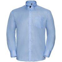 Russell Collection Men's Ultimate Non-Iron Long-Sleeved Formal Shirt in Light Blue | Size: 18 inches