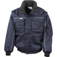 Result Men's Heavy Duty Zip-off Sleeves Pilot Jacket in Navy | Size: Large
