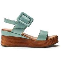 Moda In Pelle Women's 'Mazus' Leather Wedges in Duck Egg Blue | Size: 5