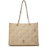 Moda In Pelle Women's 'Becca Bag' Raffia Shoulder Bag in Natural