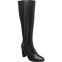Ravel Women's Black Leather 'Bywell' Heeled Knee-High Boots | Size: 4