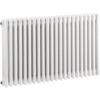 Balterley Triple Column Traditional Radiator 600 x 999mm - High Gloss White