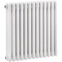 Balterley Triple Column Traditional Radiator 600 x 605mm - High Gloss White