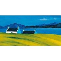 Anthony Barber Over The Sea To Skye II Canvas Print in Blue