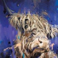 Frank Pretorius Scotland The Brave Canvas Print in Mid Blue