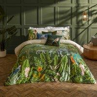 Paoletti Odisha Exotic Duvet Cover Set in Green | Size: Double