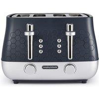 Morphy Richards Cassini 4-Slice Toaster Black in Dark Blue
