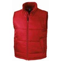 Result Core Men's Padded Body Warmer in Red | Size: Medium
