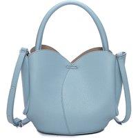 Fontanella Fashion Women's The Petal 2in1 PU Leather Shoulder Hand Bag With an Extra Crossbody Bag in Light Blue