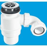 McAlpine Shower Trap 70mm x 80mm Chrome STW10R in Silver