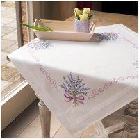 Vervaco EMB T/CLTH LAVENDER - Embroidery Kit: Tablecloth: Lavender