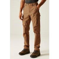 Regatta Men's Questra Durable Water-Repellent Cargo Trousers in Brown | Size: 36R
