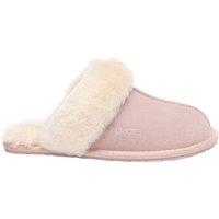 EverAu Australia Women's Real Sheepskin Harrier Slippers with Rubber Sole in Pink | Size: 5